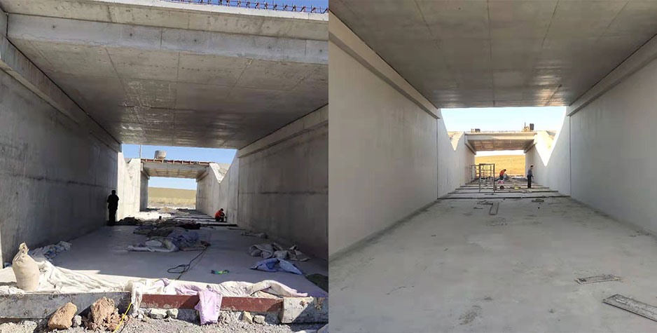 河南内蒙涵洞装修对比图