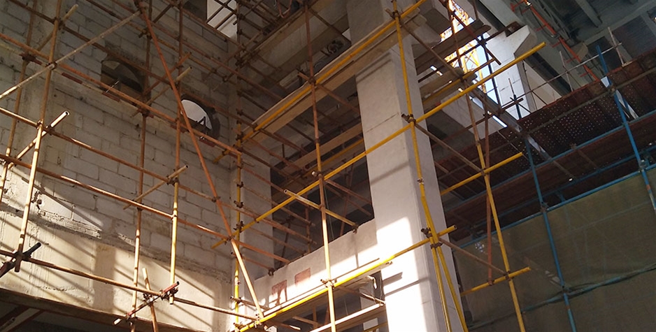 河南电厂厂房及设备基础清水混凝土透明保护